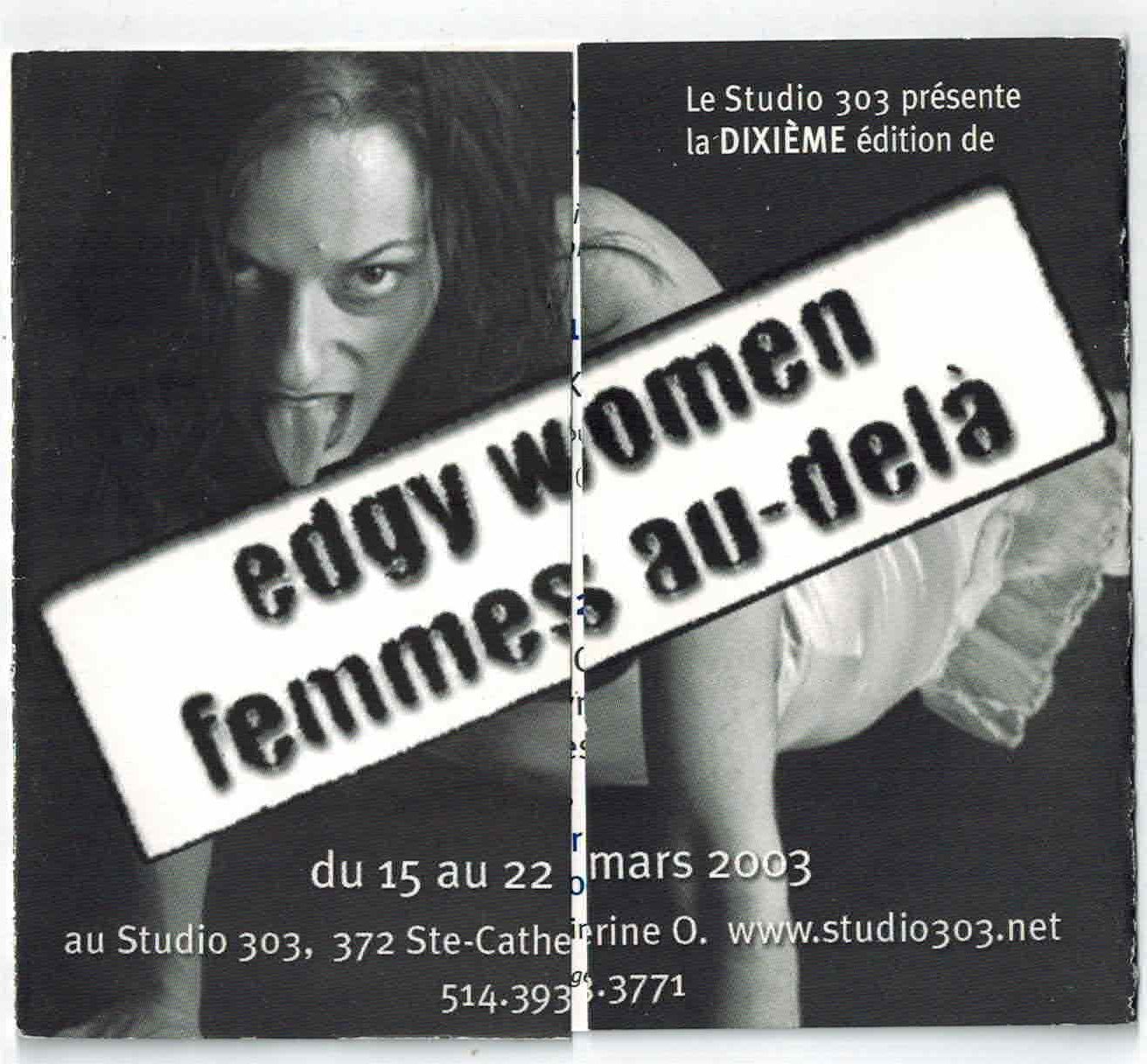 Edgy Women / Femmes au-delà X (2003)
