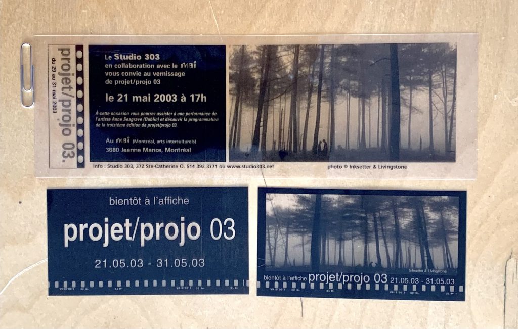 projet projo 03 (2003)
original de l'impression sur film photographique