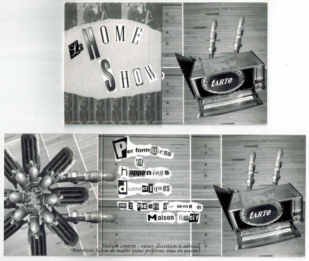 Le Hom Show (2004)
20 et 21 février 2004
Marc Boucher, Andrew Brouse, Michel F. Côté / Catherine Tardif, Sarah Febbraro avec Jessie Levine, Peter Trosztmer / Thea Patterson et Sonya Stefan / Darren Bonin, Andrew de L.Harwood avec Eryn Dace Trudell, David Flewwlling, Erin Flynn, Chanti Wadge et Sara Wendt, Stephen Lawson / Aaron Pollard, Dayna McLeod, Alexis O'Hara