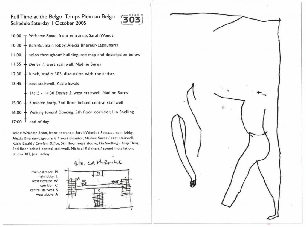 Temps plein au Belgo (2005)
1er octobre 2005
Sarah Wendt, Alexia Bhereur-Lagounaris, Nadine Sures, Katie Ewald, Lin Snelling