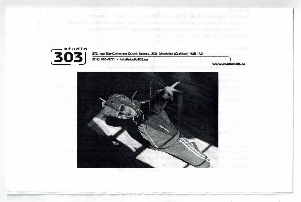 Prendre son élan (2005)
du 2 au 13 2005
avec Triple Decker Dance